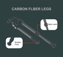 BPW Series | Picatinny/M-lok Rail Carbon Fiber Bipod