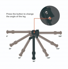 BPW Series | Picatinny/M-lok Rail Carbon Fiber Bipod