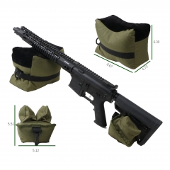 Shooting Rest Bags, Combo Front and Rear Sandbag for Rifle Hunting - Unfilled