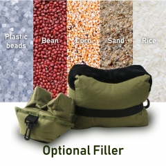 Shooting Rest Bags, Combo Front and Rear Sandbag for Rifle Hunting - Unfilled