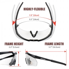 Shooting Safety Glasses for Adult, Anti-Fog UV and Eye Protection for Hunting and Shooting Gun Range